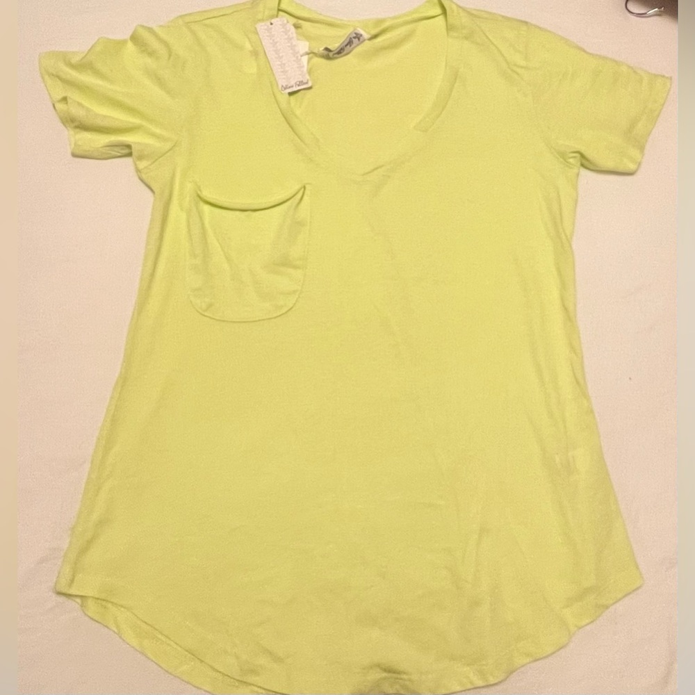 New with tags Others Follow neon yellow short sleeve tee. Size medium